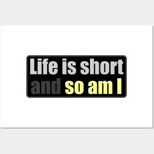 Life is Short And So Am I - Another Day Another Slay - Funny - Bumper - Funny Gift - Car - Fuck - You Posters and Art